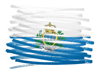 Image showing Flag illustration - San Marino