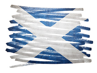 Image showing Flag illustration - Scotland