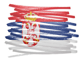 Image showing Flag illustration - Serbia