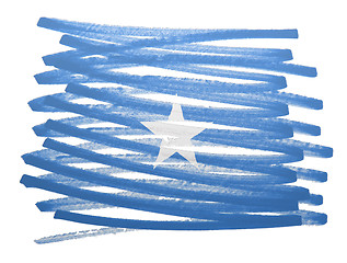 Image showing Flag illustration - Somalia