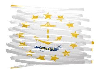 Image showing Flag illustration - Rhode Island