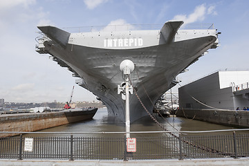 Image showing USS Intrepid in New York City