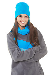 Image showing Winter woman in sport clothing