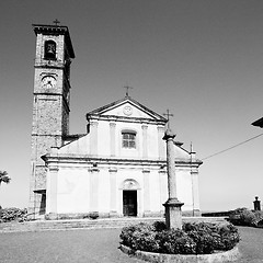 Image showing  exterior old architecture in italy europe milan religion       