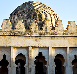 Image showing dome    old ruin in     construction  africa   morocco and sky  