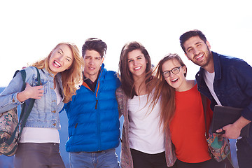 Image showing happy students group