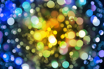 Image showing color christmas lights as nice background