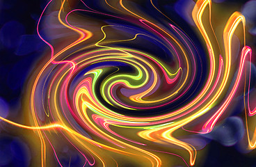 Image showing abstract color twirl background