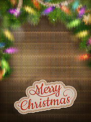 Image showing Christmas knitted background. EPS 10