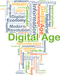 Image showing Digital age background concept