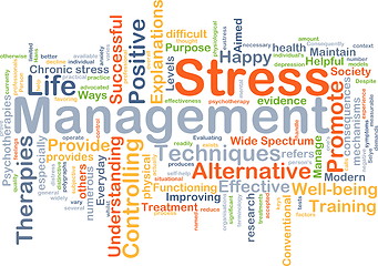 Image showing Stress management background concept