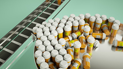 Image showing pharmaceutical business manufacturing pills and drugs