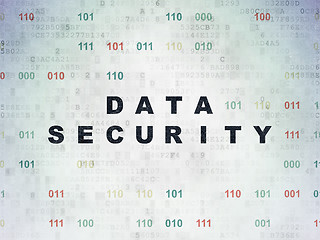 Image showing Safety concept: Data Security on Digital Paper background