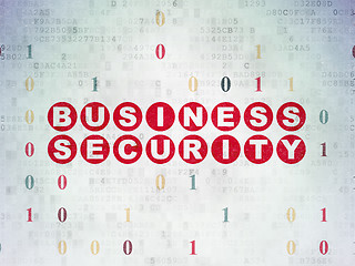 Image showing Safety concept: Business Security on Digital Paper background