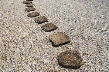 Image showing japanese stone way