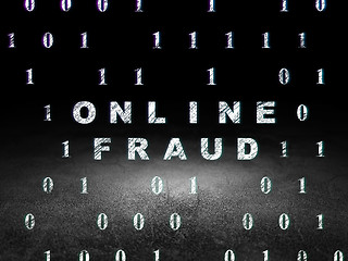 Image showing Privacy concept: Online Fraud in grunge dark room