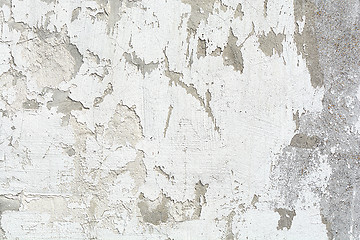 Image showing White old grunge texture or background