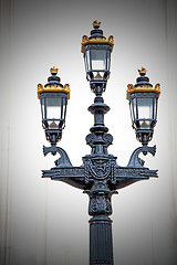 Image showing europe in the wall of london lantern and abstract illumination