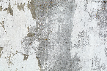 Image showing Brushed white wall texture - dirty background