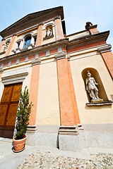 Image showing monument old   in italy europe       and sunlight