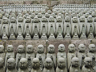 Image showing japanese jizo sculptures