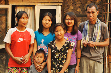 Image showing Family in Nagaland, India