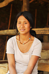 Image showing Young woman in Nagaland, India