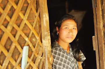 Image showing Young woman in Nagaland, India