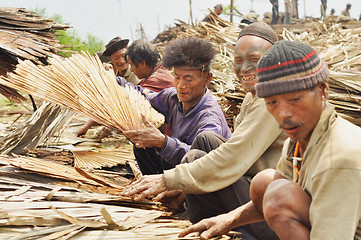 Image showing Men working in Nagaland, India