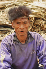 Image showing Older man in Nagaland, India