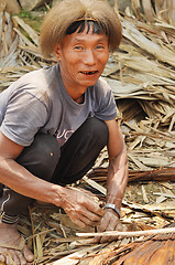 Image showing Man working in Nagaland, India