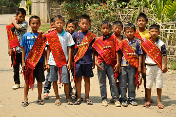 Image showing Boys in Nagaland, India