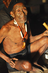 Image showing Elder man in Nagaland, India