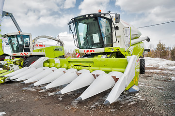 Image showing Corn harvester. Tyumen. Russia