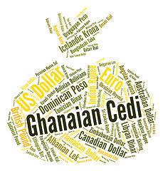 Image showing Ghanaian Cedi Shows Forex Trading And Currency