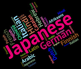 Image showing Japanese Language Indicates Cjapan Translate And Translator