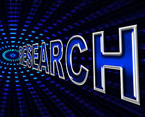 Image showing Online Research Means World Wide Web And Analyse