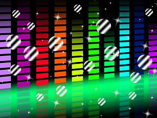 Image showing Music Background Shows Singing Harmony and Pop\r