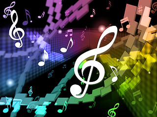Image showing Music Background Means Musical Piece And Harmony\r