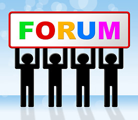 Image showing Forum Forums Means Social Media And Network