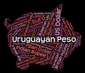 Image showing Uruguayan Peso Means Foreign Exchange And Coin