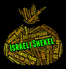 Image showing Israeli Shekel Means Foreign Currency And Coin