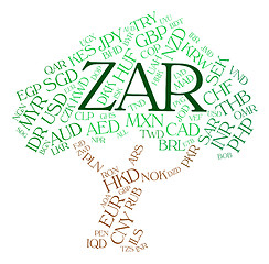 Image showing Zar Currency Indicates South African Rands And Currencies