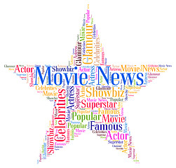 Image showing Movie News Represents Hollywood Movies And Cinemas