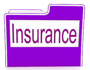 Image showing File Insurance Means Policy Protection And Organized