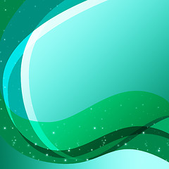 Image showing Green Curves Background Means Sloping Sparkly Lines\r