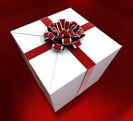 Image showing Giftbox Birthday Indicates Congratulating Giving And Present