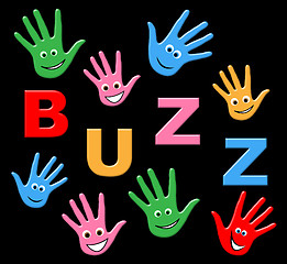 Image showing Kids Buzz Shows Public Relations And Youth