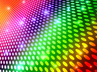 Image showing Background Circles Indicates Multicolored Backdrop And Spectrum