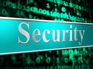 Image showing Secure Security Means Restricted Protect And Privacy